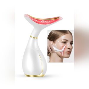 Ms.W Red Light Face Massager Tool, Facial Massager for Skin Care with LED